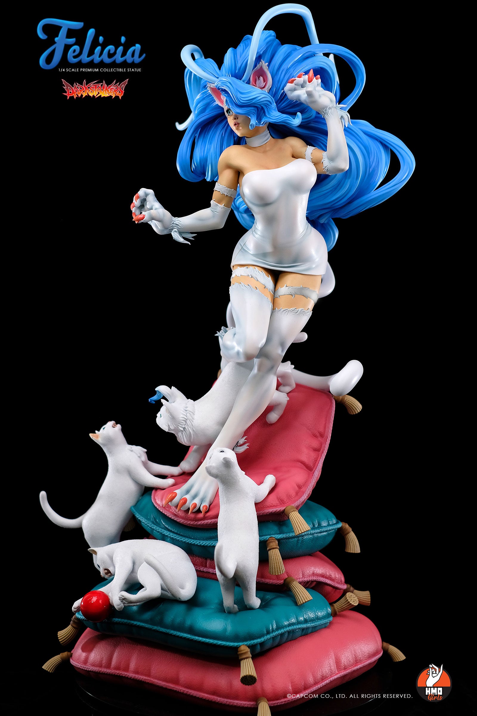 PRE-ORDER Darkstalkers - Felicia: White Ver. 1/4