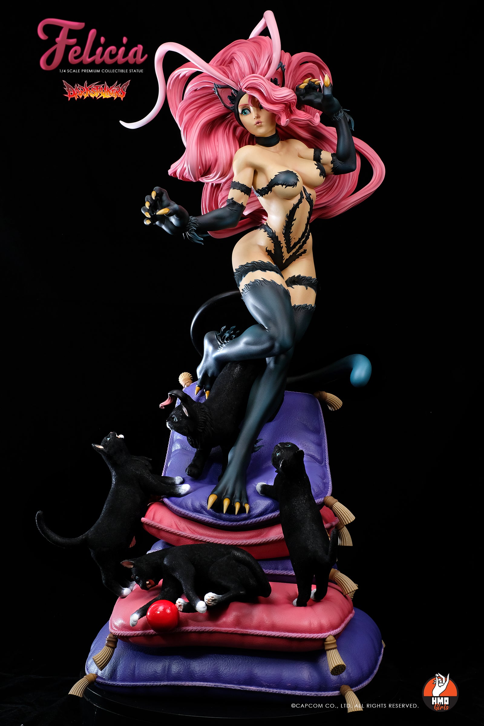 PRE-ORDER Darkstalkers - Felicia: Black Ver. 1/4