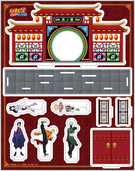 SPECIAL ORDER Naruto Shippuden New Illustration Acrylic Dioarama: China Ver. - Konoha [JP]