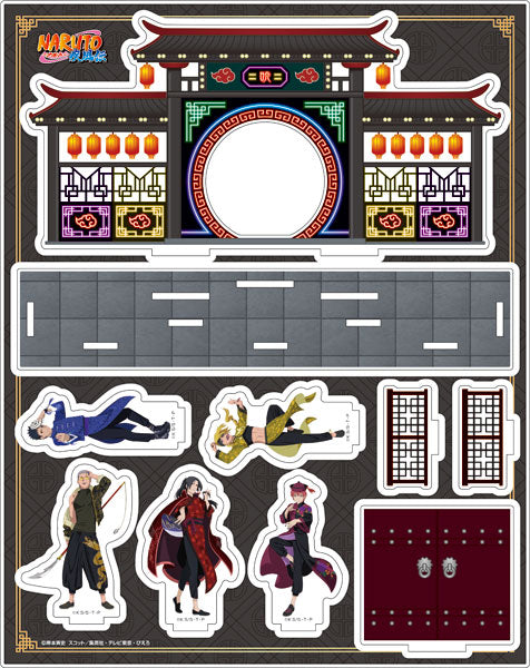SPECIAL ORDER Naruto Shippuden New Illustration Acrylic Dioarama: China Ver. - Akatsuki [JP]