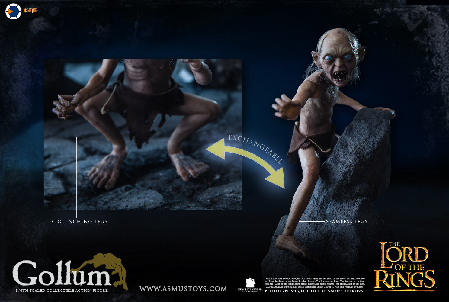 PRE-ORDER Lord of the Rings - Gollum Luxury 1/6
