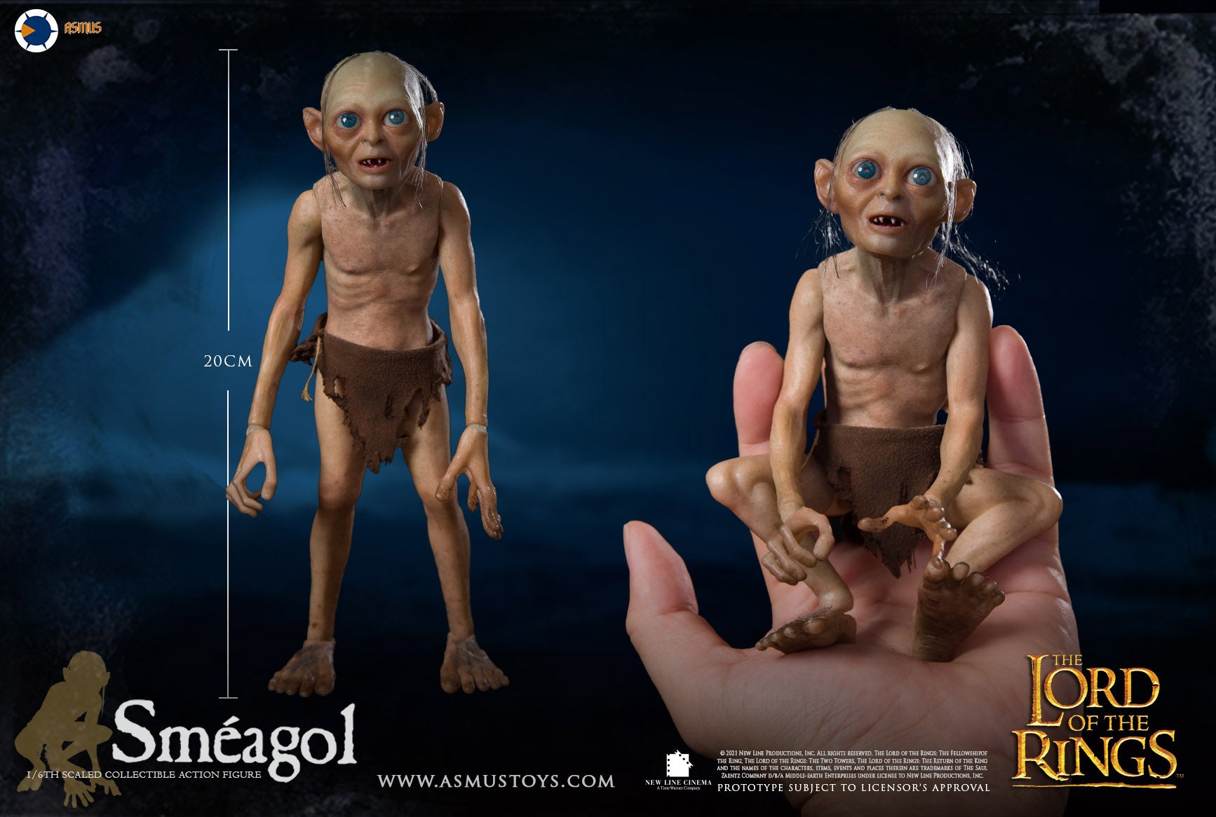 PRE-ORDER Lord of the Rings - Gollum Luxury 1/6