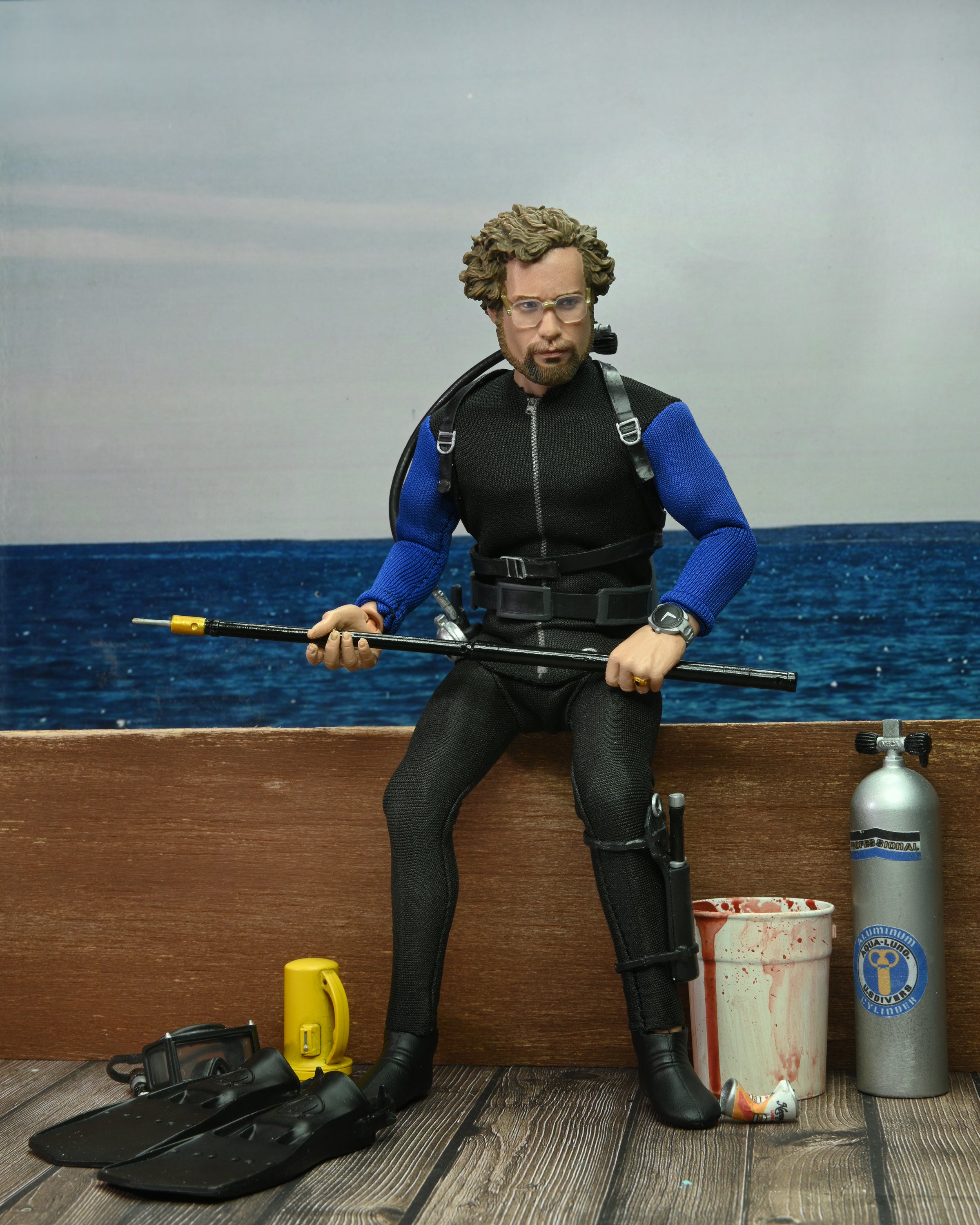 PRE-ORDER 8-inch Clothed Figure - Jaws - Hooper: Shark Cage