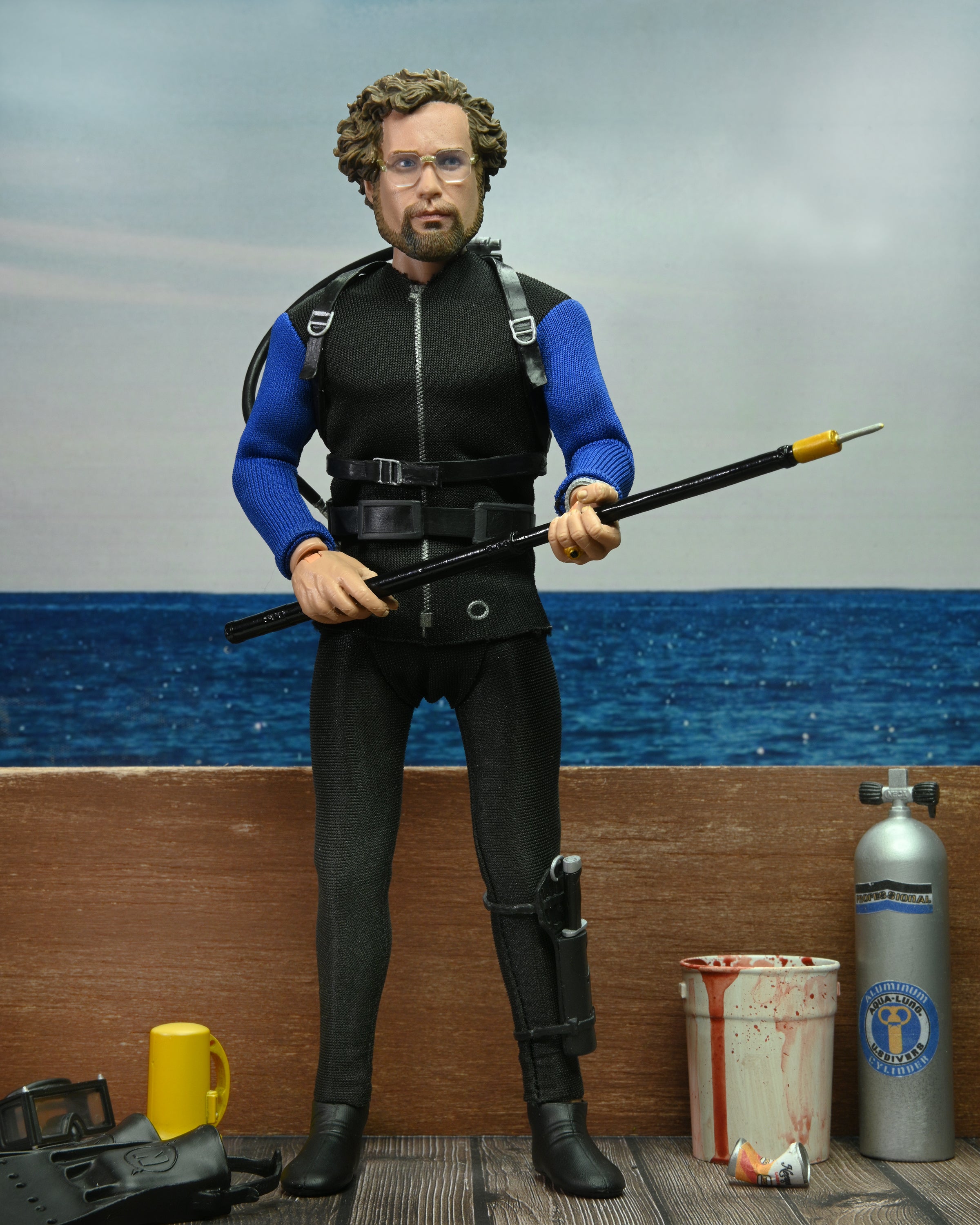 PRE-ORDER 8-inch Clothed Figure - Jaws - Hooper: Shark Cage
