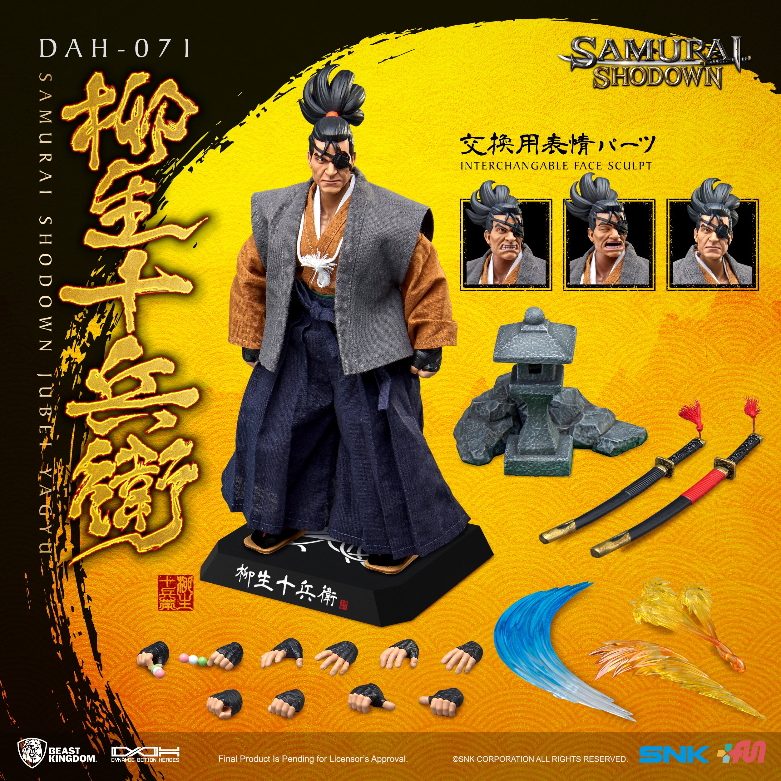 PRE-ORDER Dynamic 8action Heroes - SNK: Samurai Showdown - Jubei Yagyu