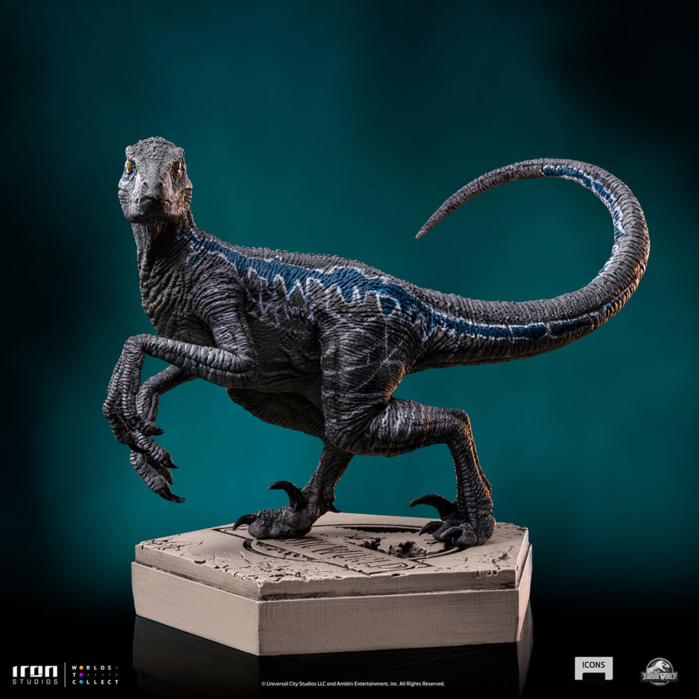 PRE-ORDER Jurassic Park Icons - Velociraptor Blue B