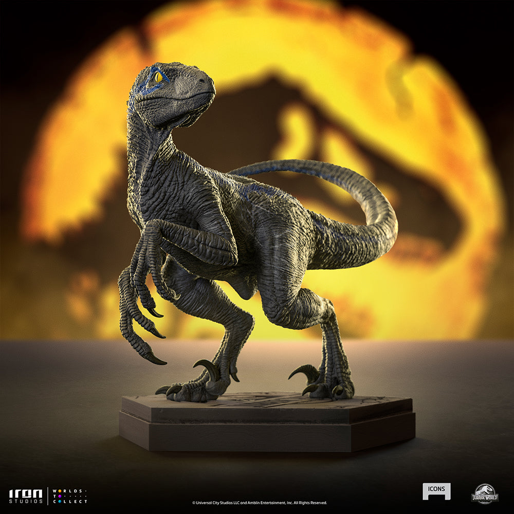 PRE-ORDER Jurassic Park Icons - Velociraptor Blue B
