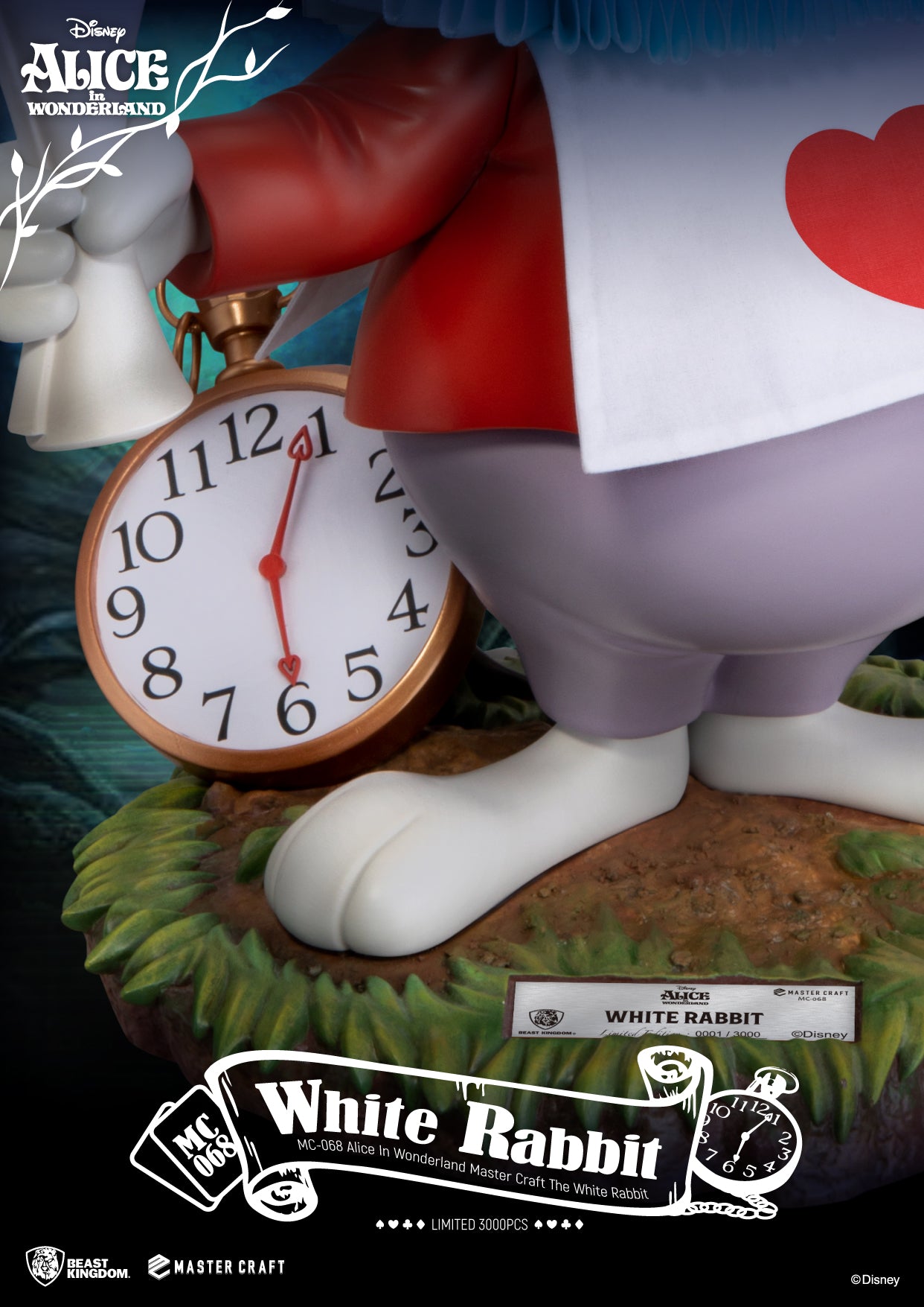 PRE-ORDER Alice in Wonderland - Mastercraft White Rabbit