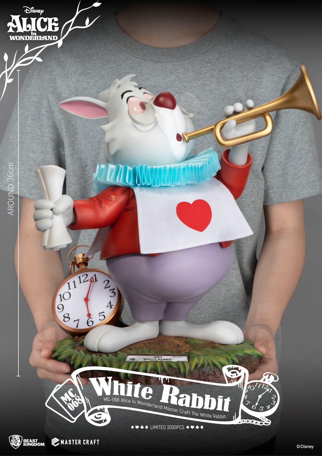 PRE-ORDER Alice in Wonderland - Mastercraft White Rabbit
