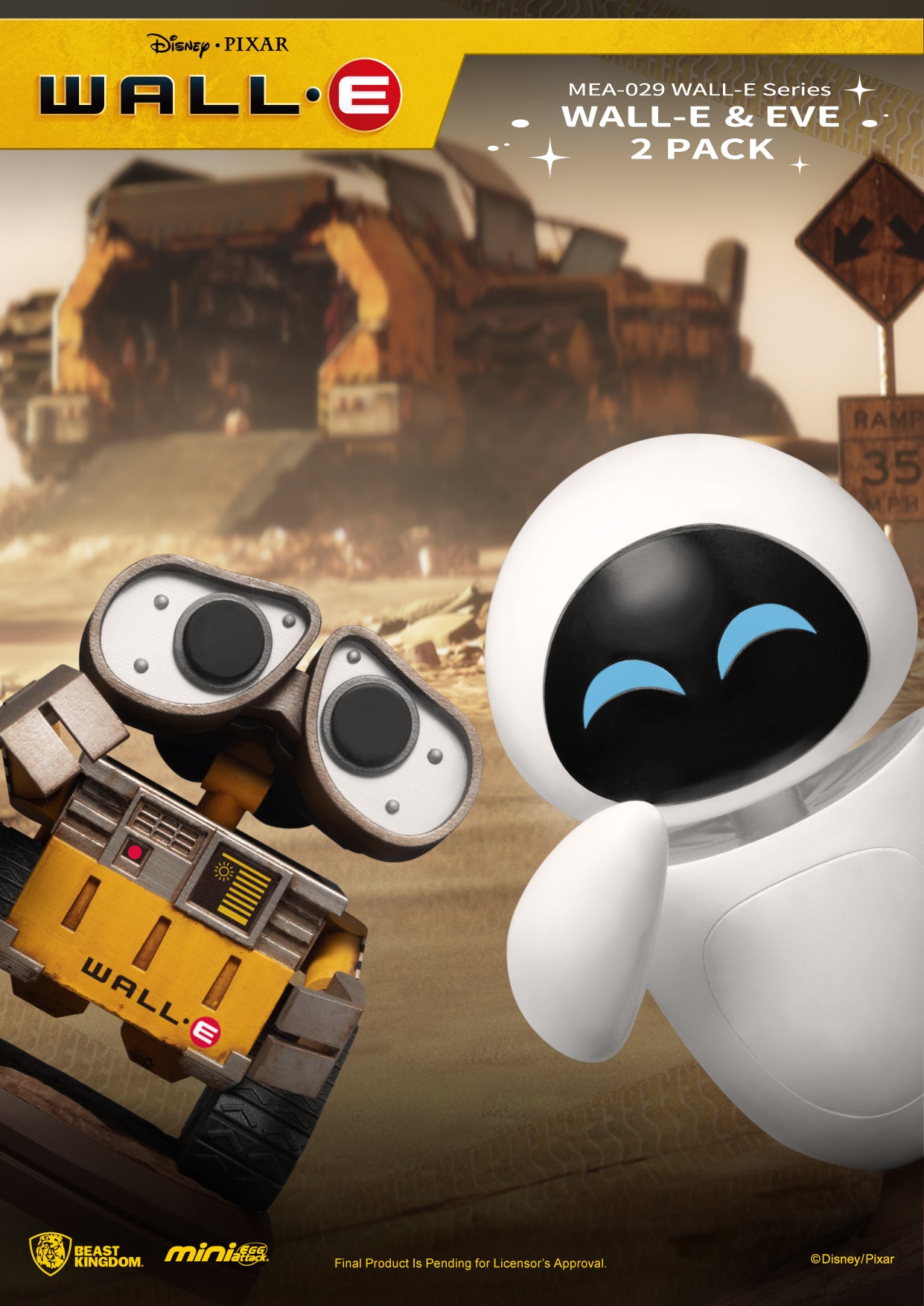 PRE-ORDER Wall-E - Wall-E & Eve