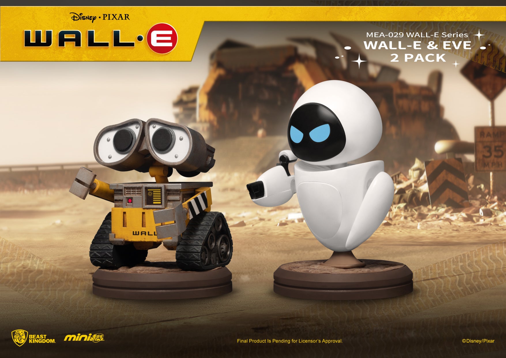 PRE-ORDER Wall-E - Wall-E & Eve
