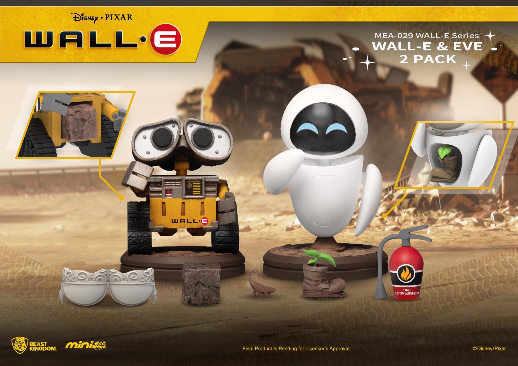 PRE-ORDER Wall-E - Wall-E & Eve