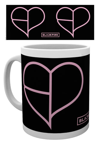 PRE-ORDER Black Pink Mug -  Print on-demand: Heart Icon