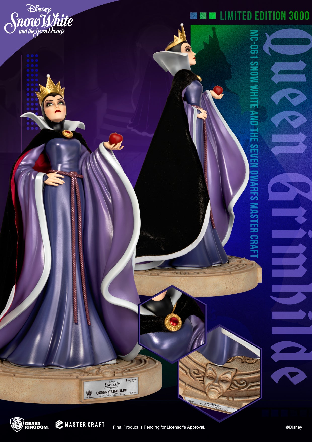 PRE-ORDER Snow White and the Seven Dwarfs - Master Craft Queen Grimhilde
