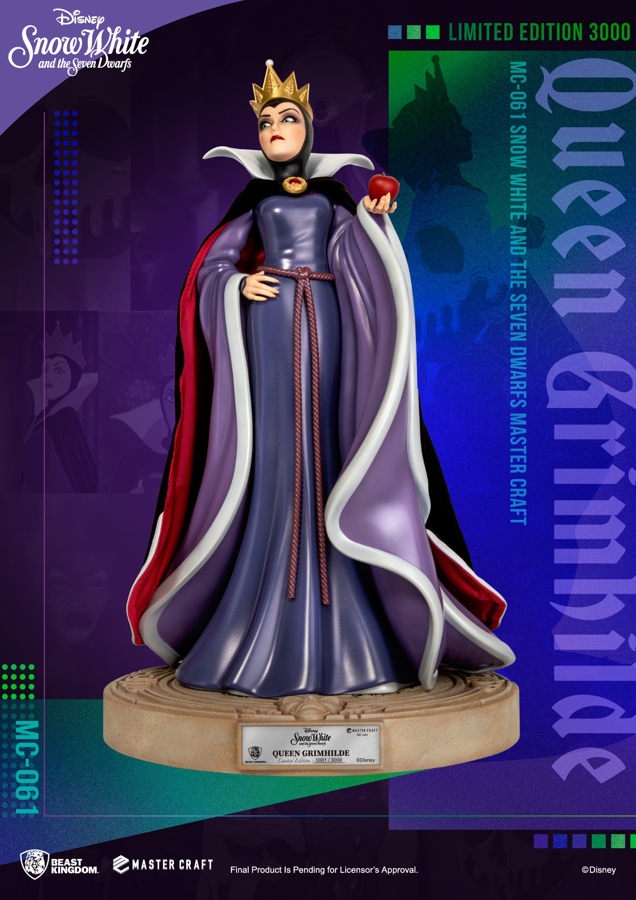 PRE-ORDER Snow White and the Seven Dwarfs - Master Craft Queen Grimhilde