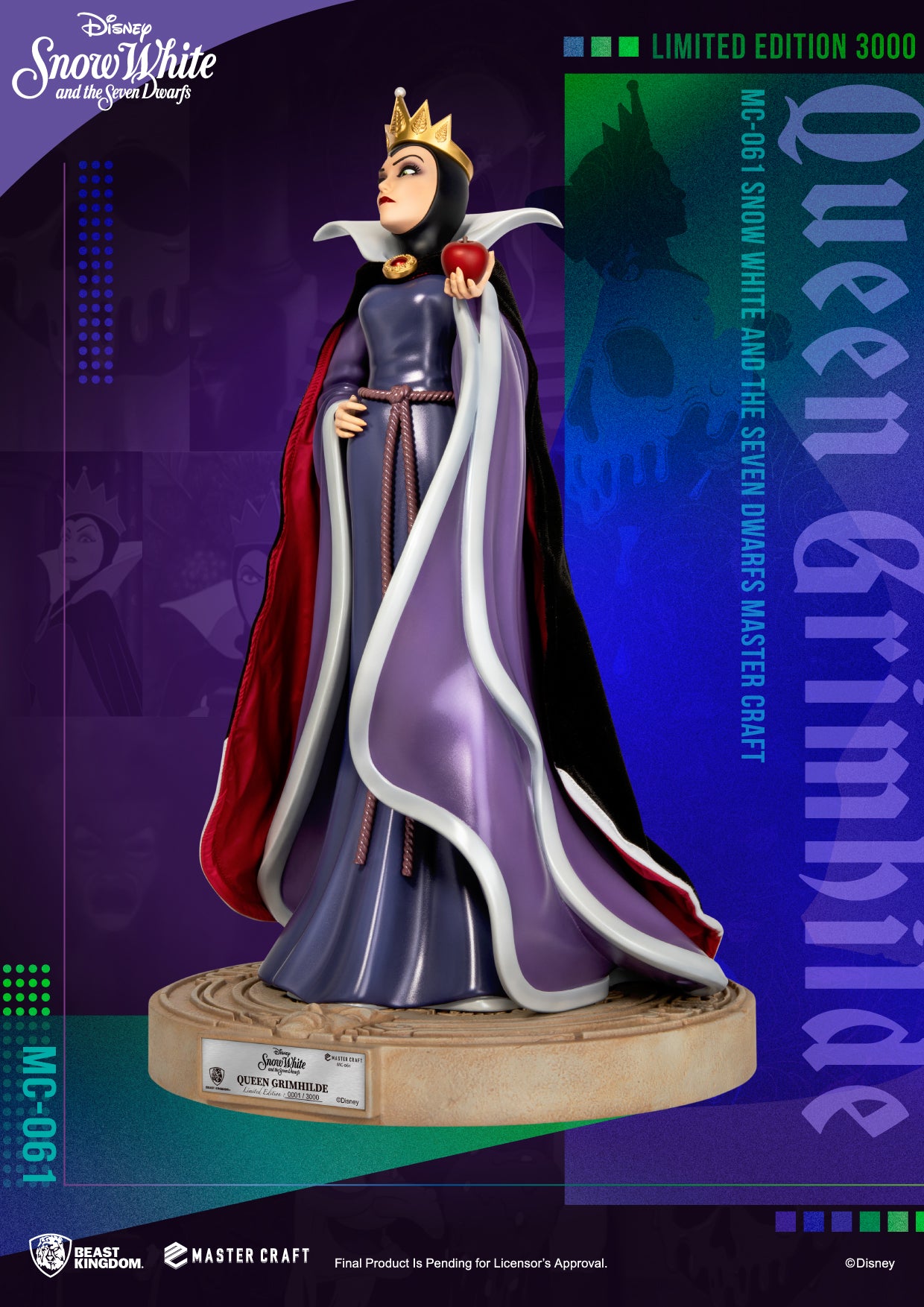 PRE-ORDER Snow White and the Seven Dwarfs - Master Craft Queen Grimhilde