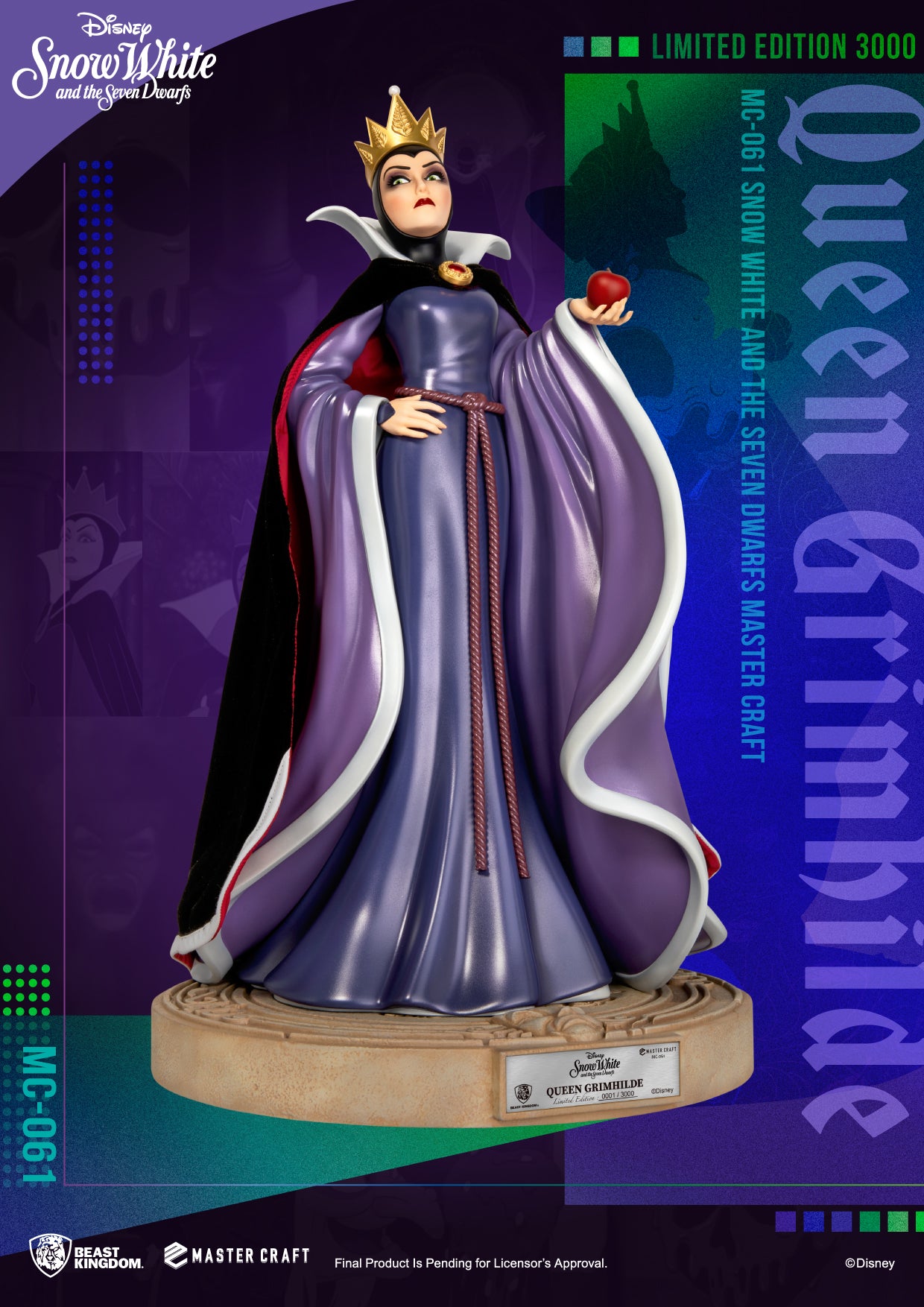 PRE-ORDER Snow White and the Seven Dwarfs - Master Craft Queen Grimhilde