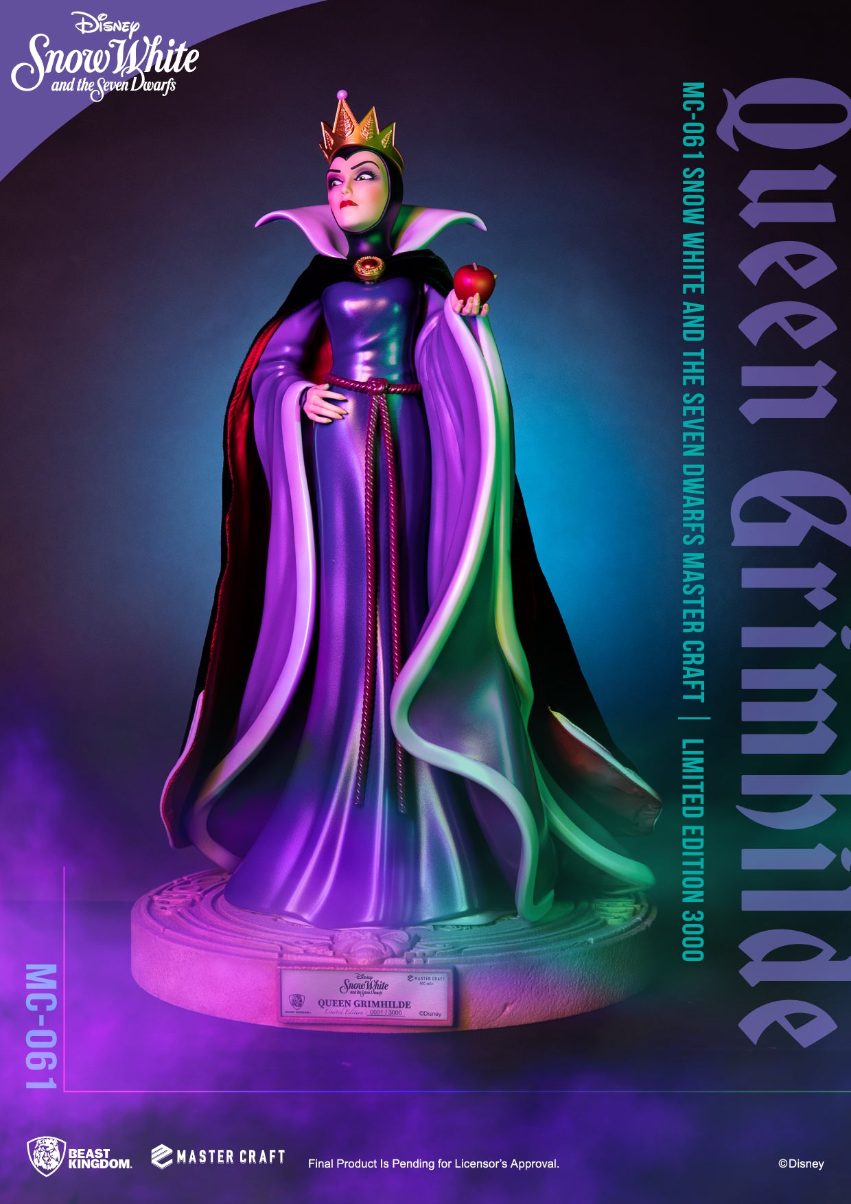 PRE-ORDER Snow White and the Seven Dwarfs - Master Craft Queen Grimhilde