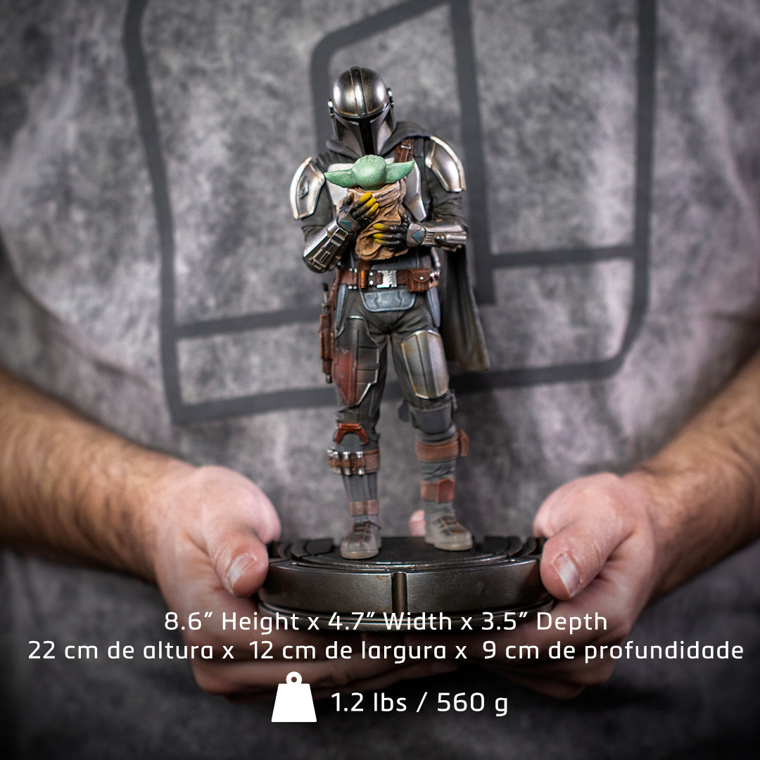 PRE-ORDER The Mandalorian - The Mandalorian and Grogu Art Scale 1/10