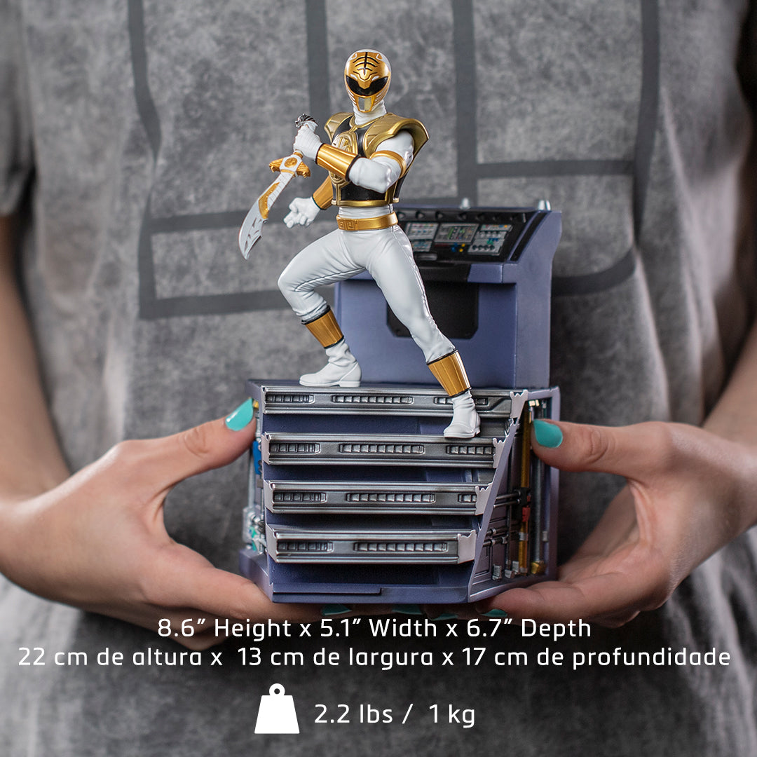 PRE-ORDER Mighty Morphin Power Rangers - White Ranger BDS Art Scale 1/10