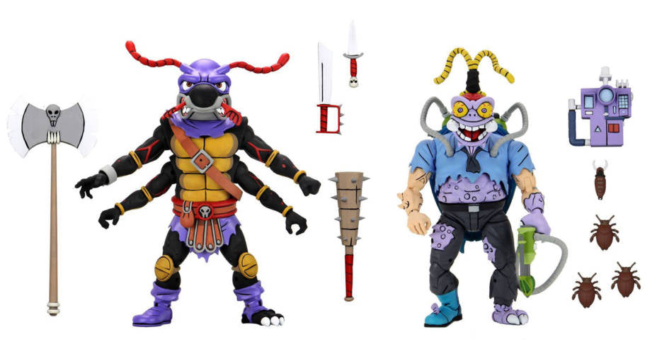 PRE-ORDER 7-inch Action Figure - Teenage Mutant Ninja Turtles (Cartoon) - Antrax & Scumbag