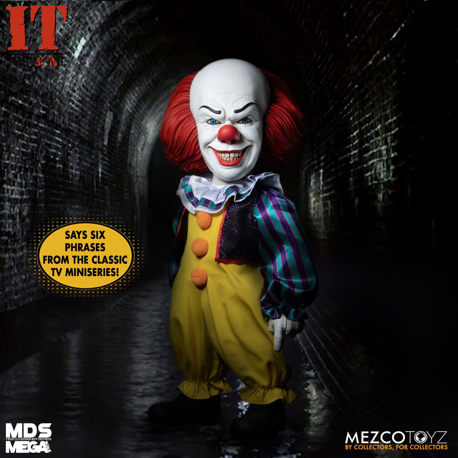 PRE-ORDER Mezco Designer Series - IT (1990) - Deluxe Pennywise
