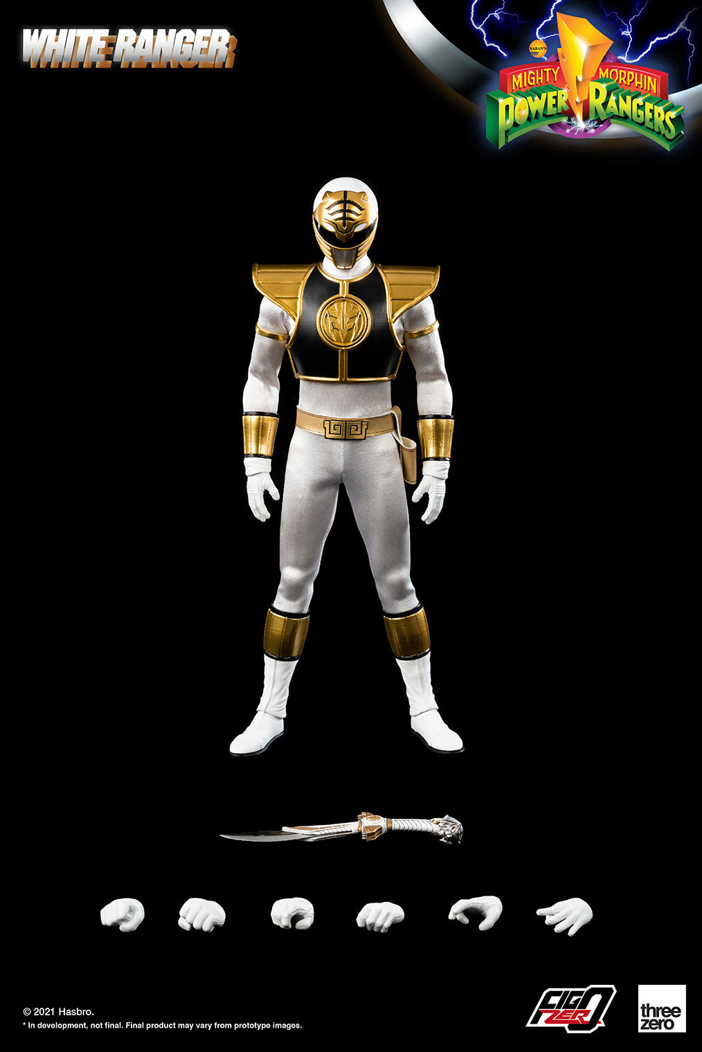 PRE-ORDER Mighty Morphin Power Ranger - White Ranger 1/6 [January 2023 Release]