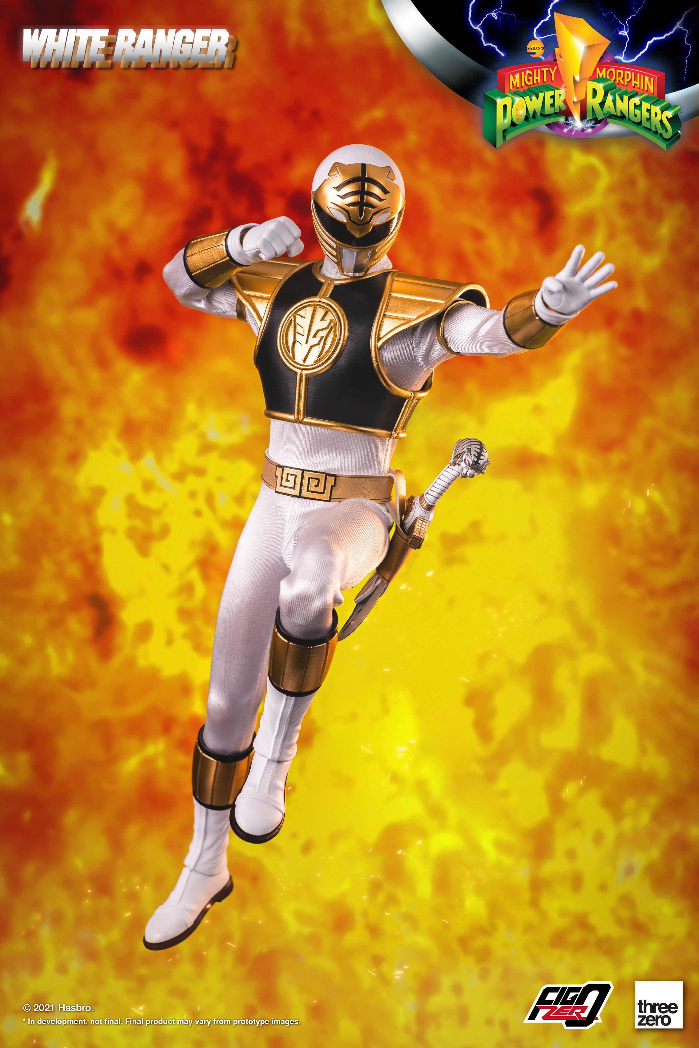 PRE-ORDER Mighty Morphin Power Rangers - White Ranger 1/6