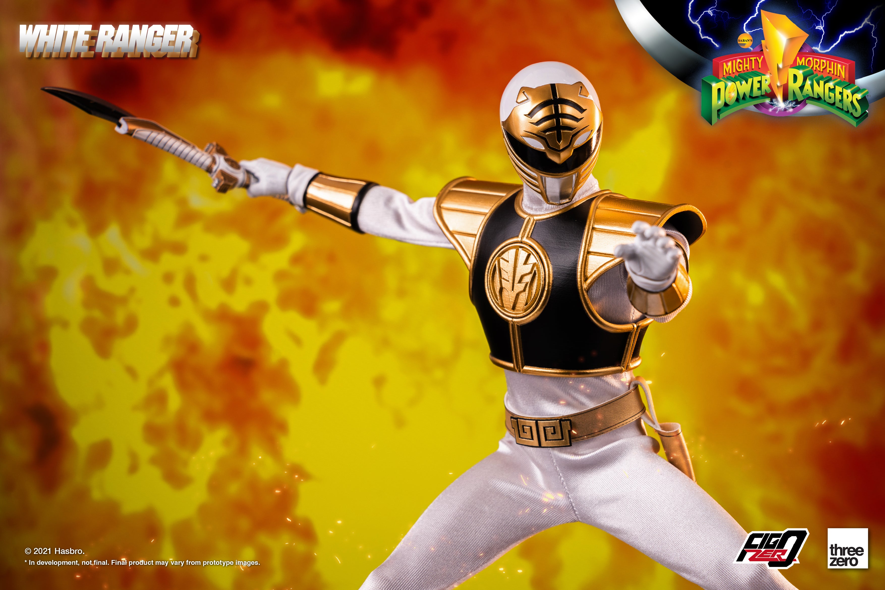PRE-ORDER Mighty Morphin Power Rangers - White Ranger 1/6