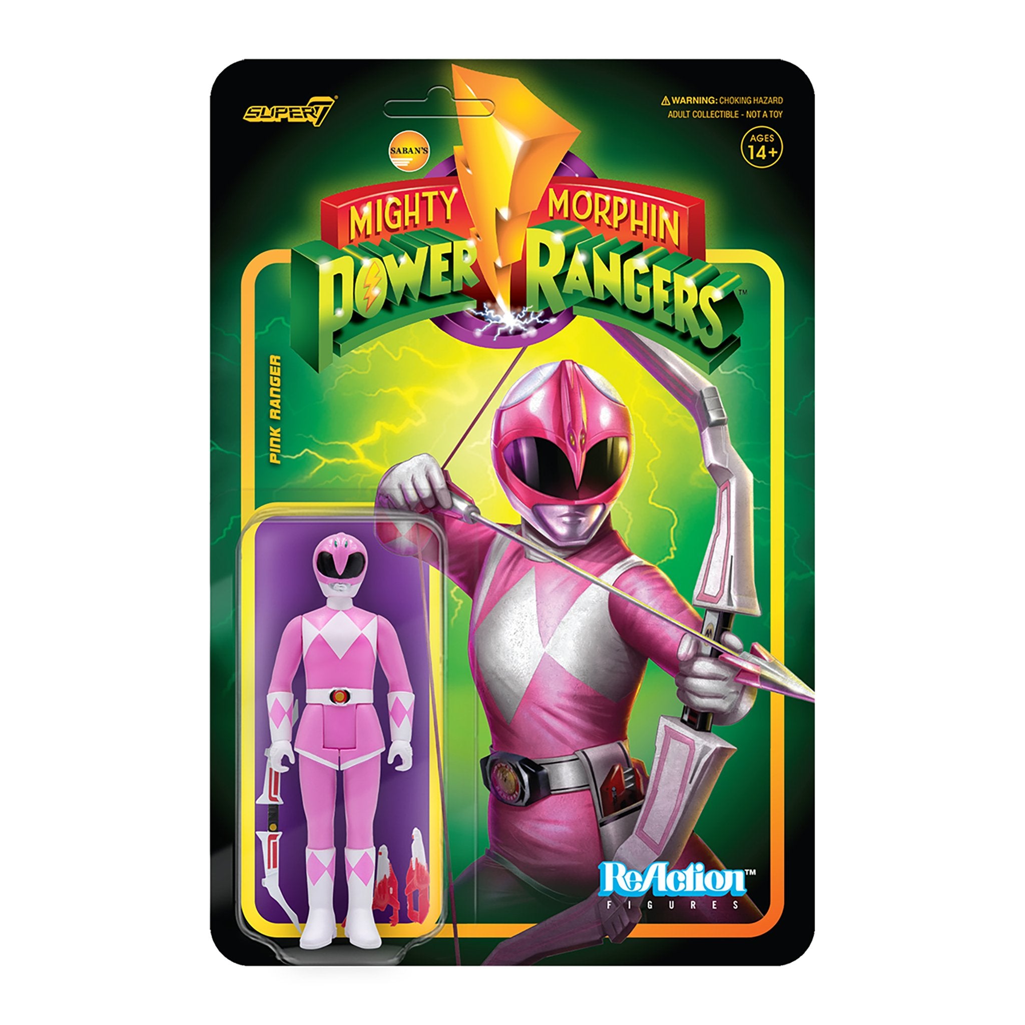 PRE-ORDER Mighty Morphin Power Rangers Reaction Figure Wave 2 - Pink Ranger