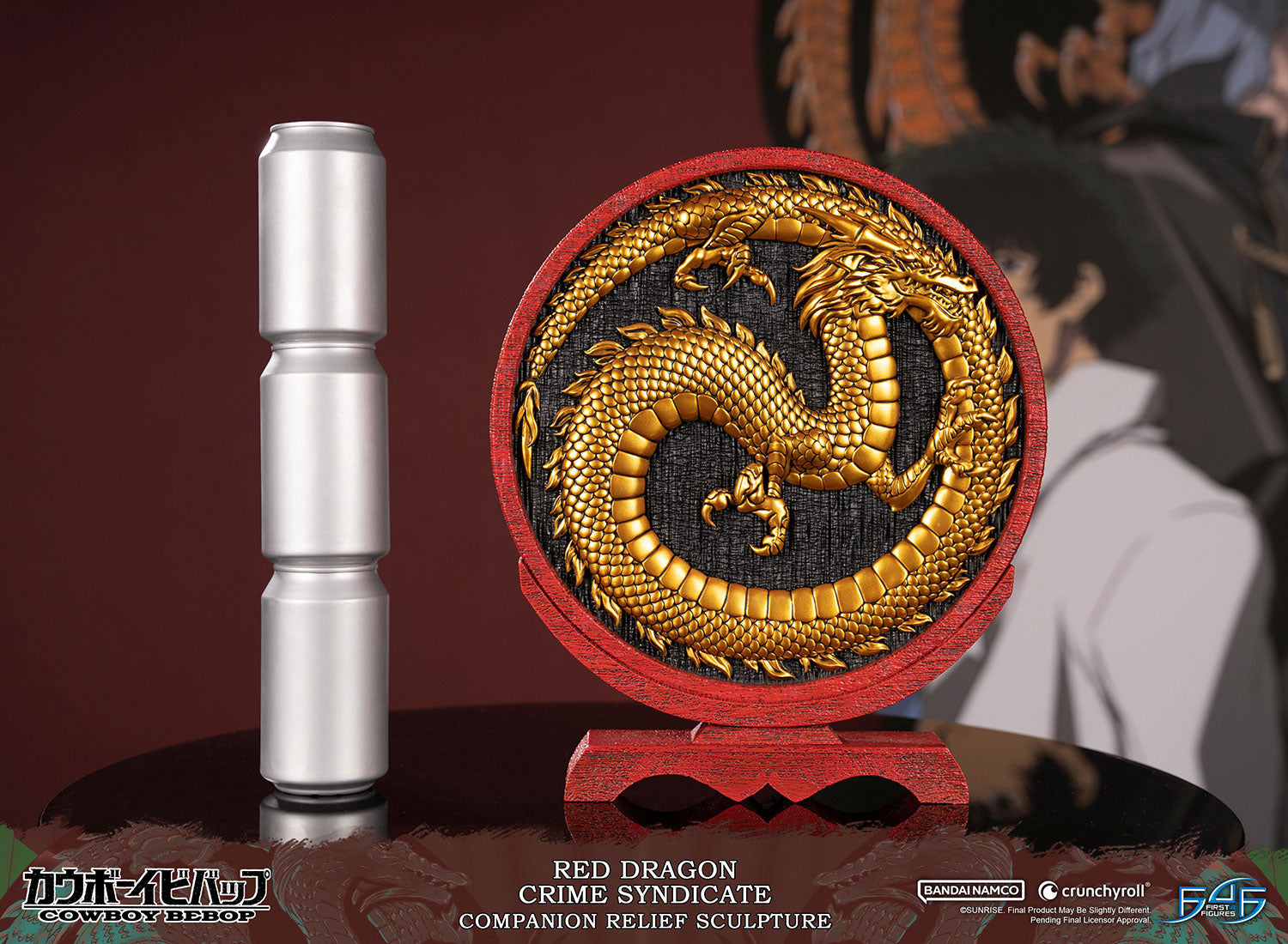 PRE-ORDER Cowboy Bepop Companion Relief Sculpture - Red Dragon Crime Syndicate