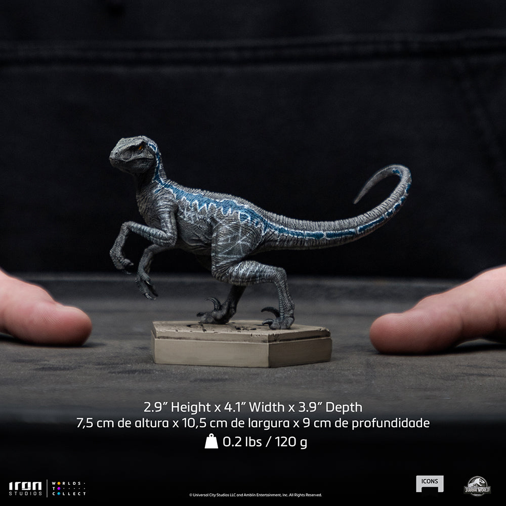 PRE-ORDER Jurassic Park Icons - Velociraptor Blue B