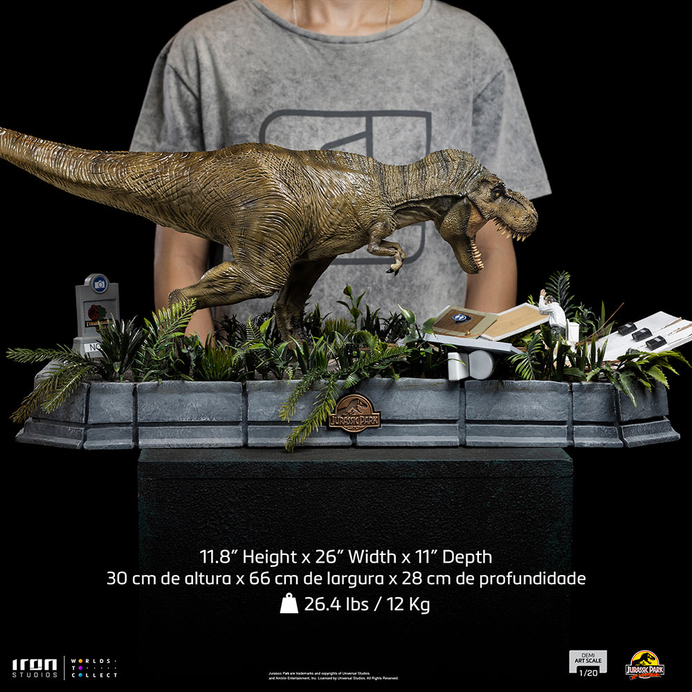 PRE-ORDER Jurassic Park - Rex and Donald Gennaro Demi Art Scale 1/20