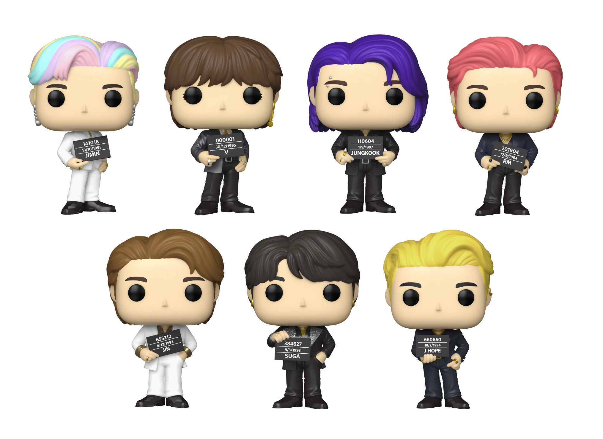 PRE-ORDER Funko! - POP! Rocks - BTS Butter Set of 7