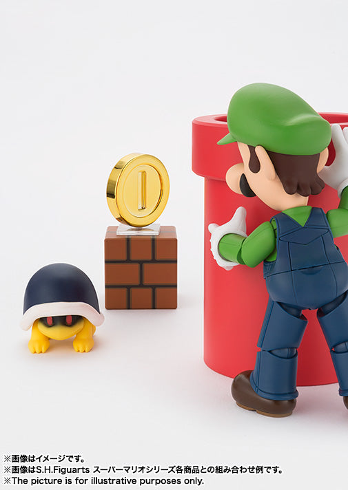 IN-STOCK Bandai - S.H.Figuarts - Super Mario Brothers - Diorama Playset C - Met, Pakkun Flower