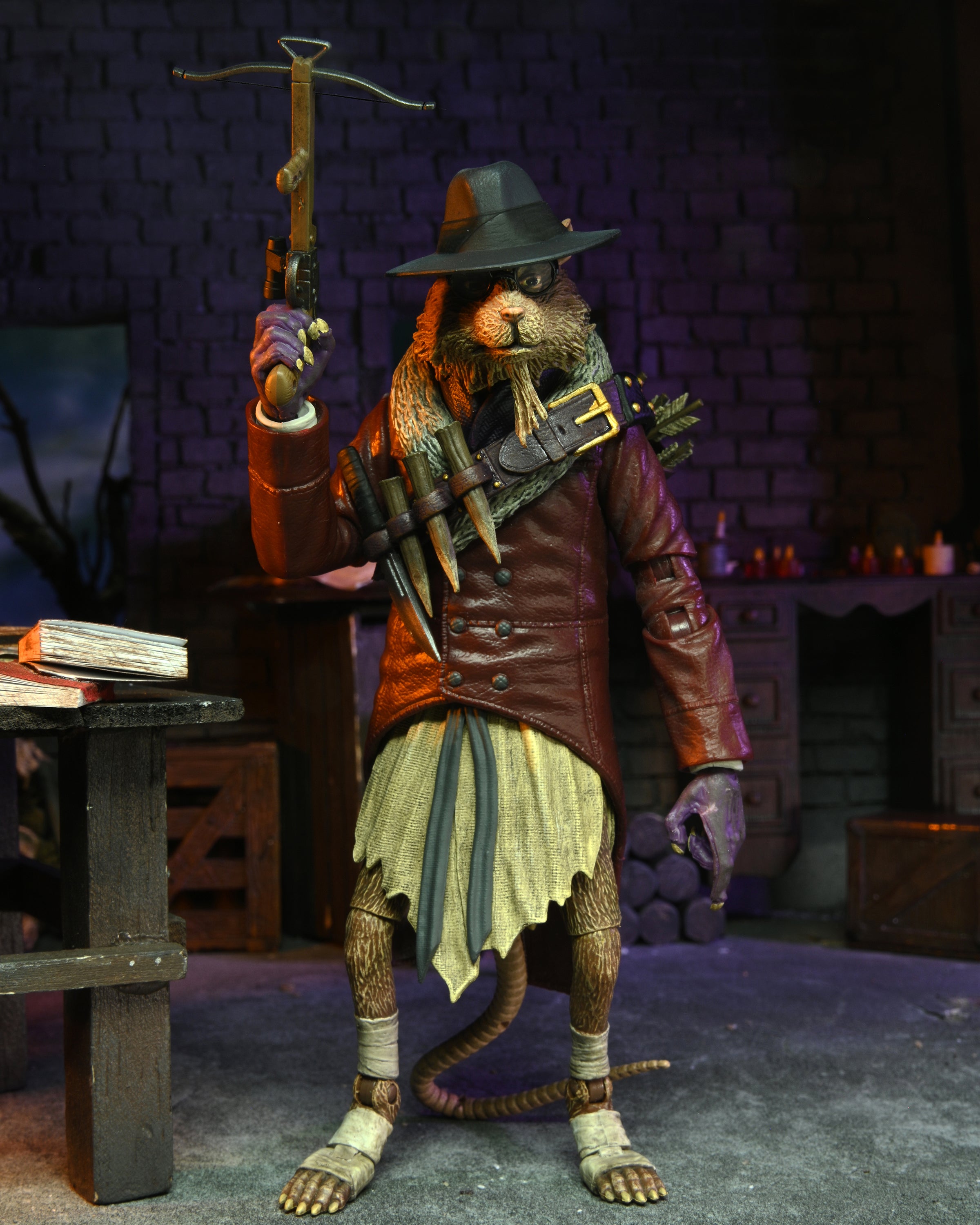 PRE-ORDER 7-inch Action Figure - Universal Monster x TMNT - Ultimate Splinter as Van Helsing