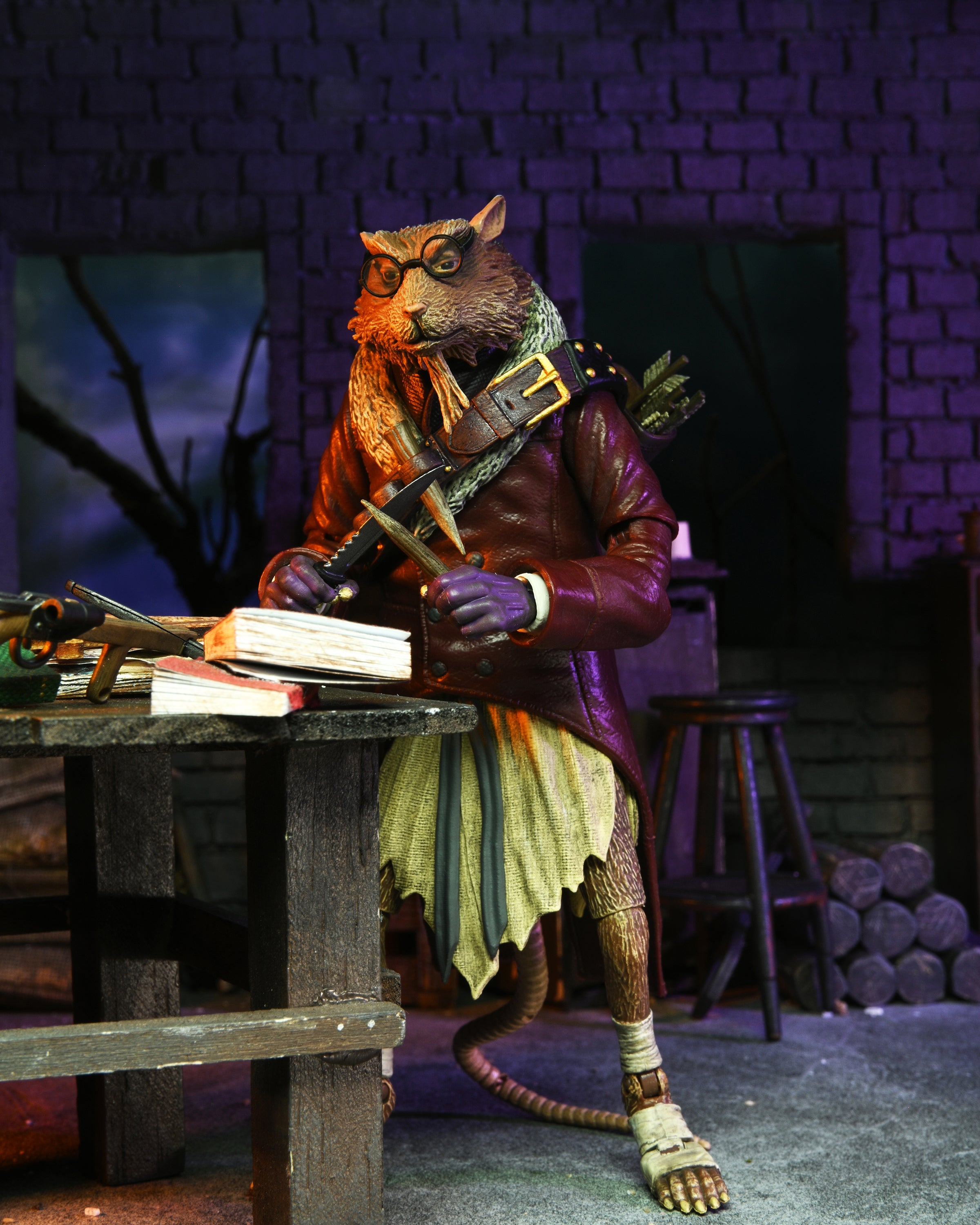 PRE-ORDER 7-inch Action Figure - Universal Monster x TMNT - Ultimate Splinter as Van Helsing