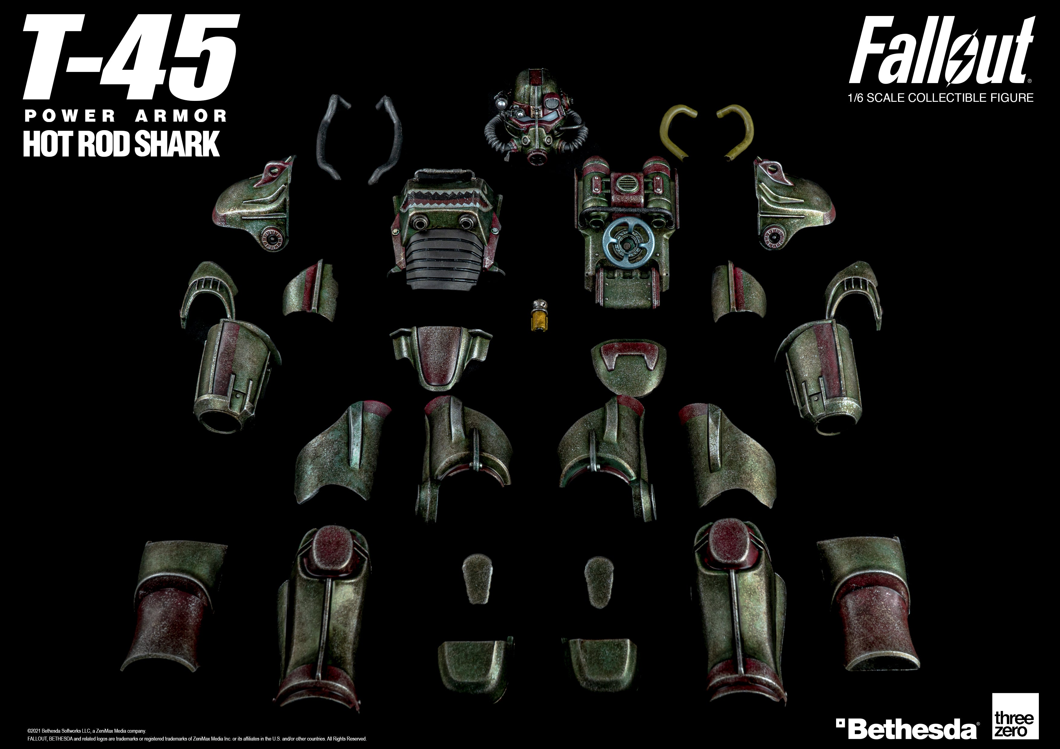 PRE-ORDER Fallout – T-45 Hot Rod Shark Armor Pack 1/6