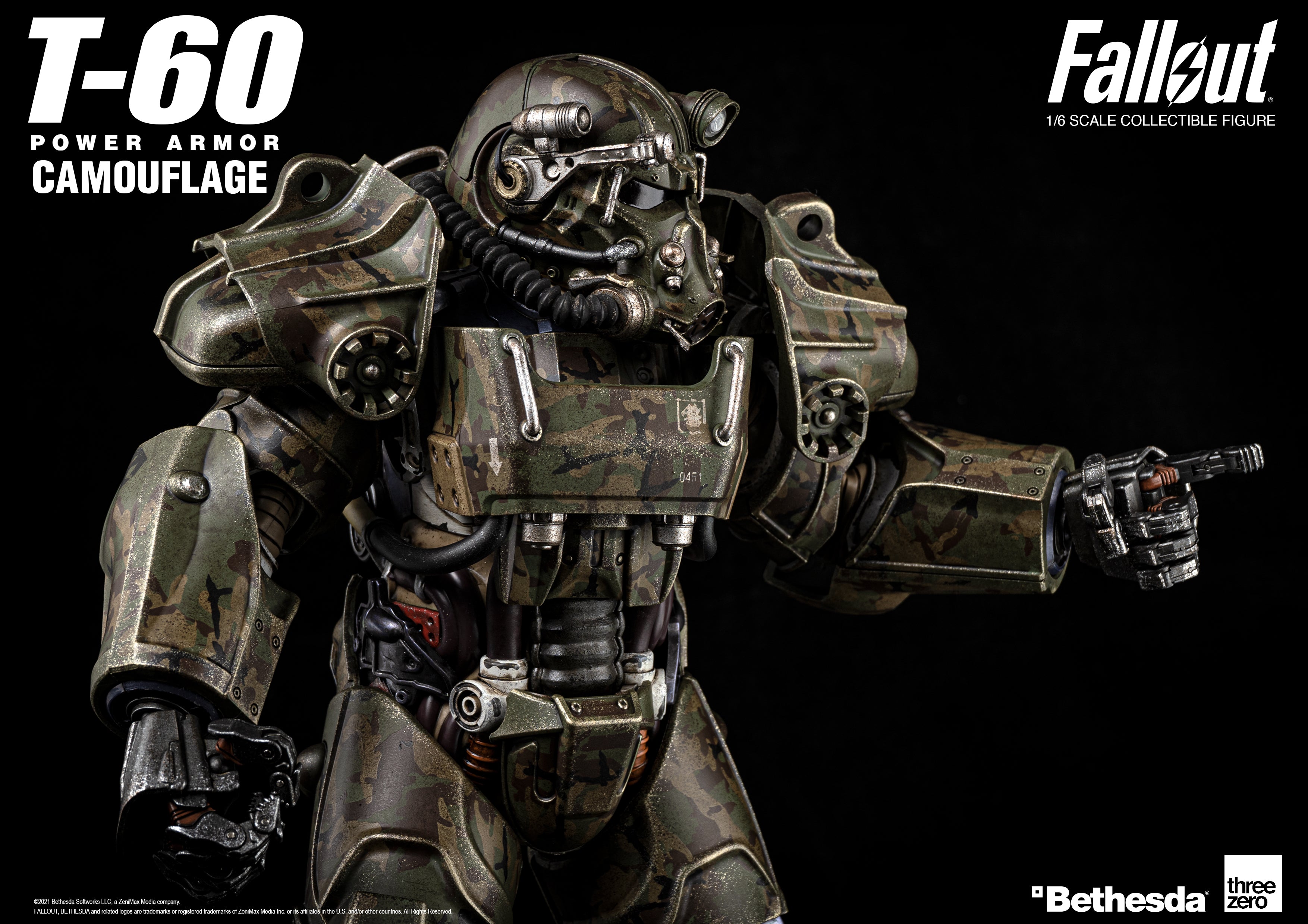 PRE-ORDER Fallout – T-60 Camouflage Power Armor 1/6