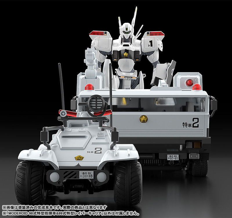 PRE-ORDER MODEROID - Mobile Police Patlabor - Type 98 Special Command Vehicle & Type 99 Special Labor Carrier [2nd Release]