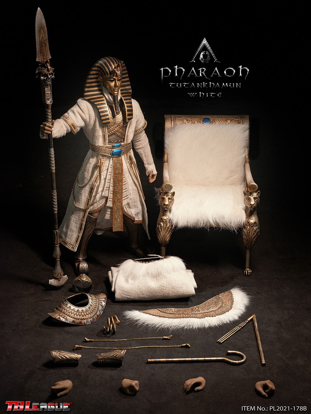 PRE-ORDER Pharaoh Tutankhamun: White 1/6
