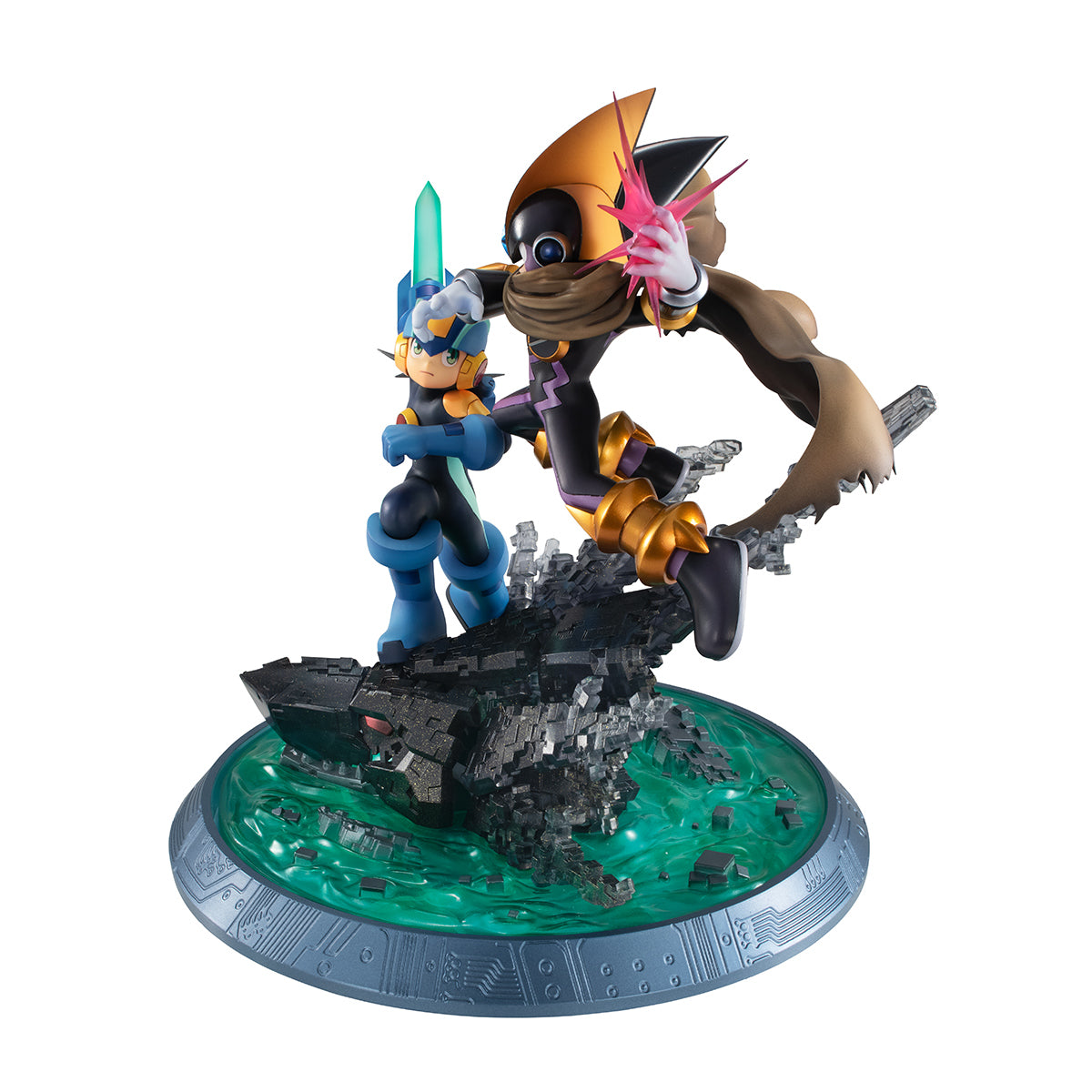 IN-STOCK MegaHouse - Game Characters Collection DX - Mega Man Battle Network - Mega Man vs Bass [EXCLUSIVE]