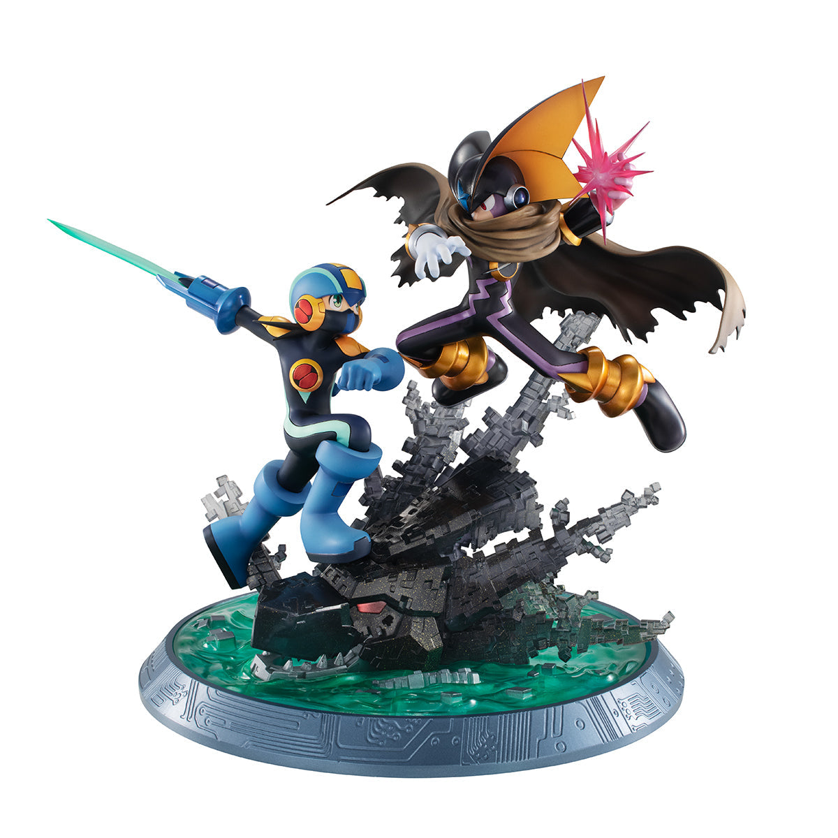 IN-STOCK MegaHouse - Game Characters Collection DX - Mega Man Battle Network - Mega Man vs Bass [EXCLUSIVE]