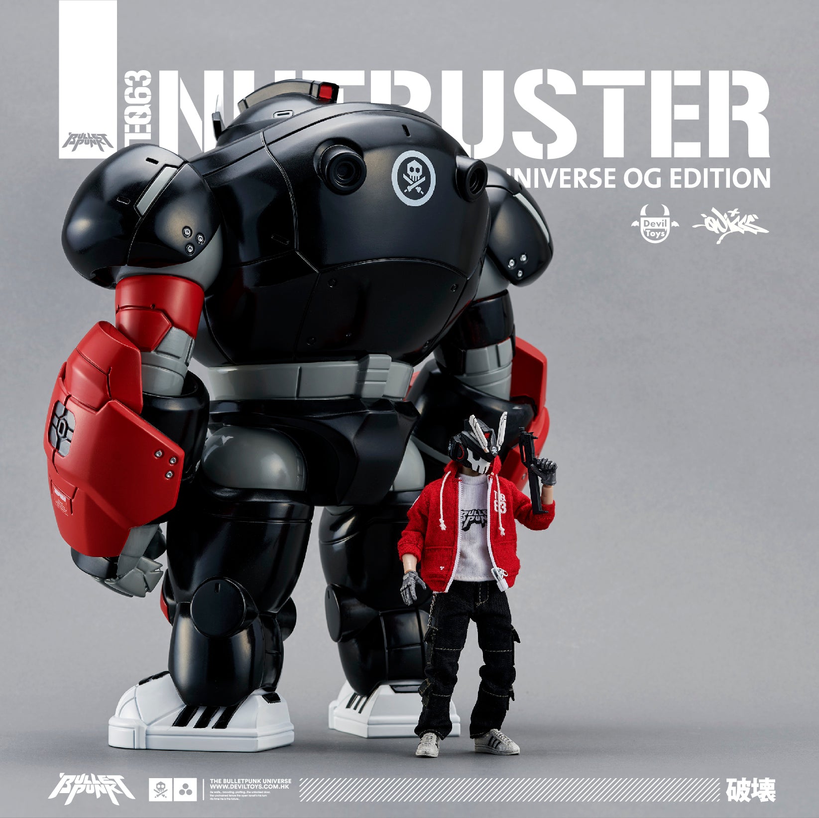 PRE-ORDER Quiccs - TEQ63 - OG RED & NUTBUSTER SET: New Bulletpunk Universe OG Edition 1/12