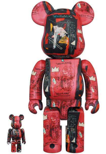 PRE-ORDER BE@RBRICK - Andy Warhol x JEAN-MICHEL BASQUIAT 100%&400% set