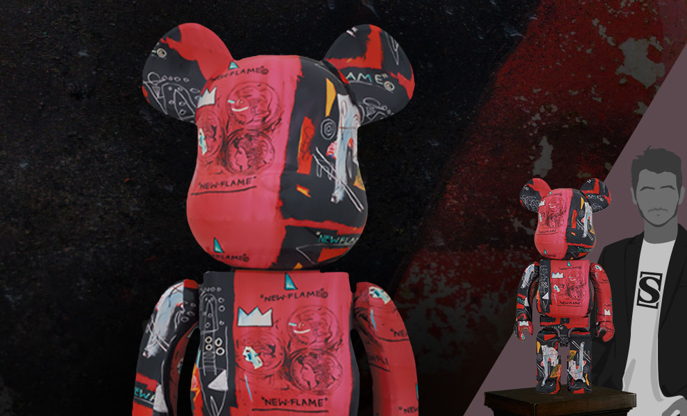 PRE-ORDER BE@RBRICK - Andy Warhol x JEAN-MICHEL BASQUIAT 1000%