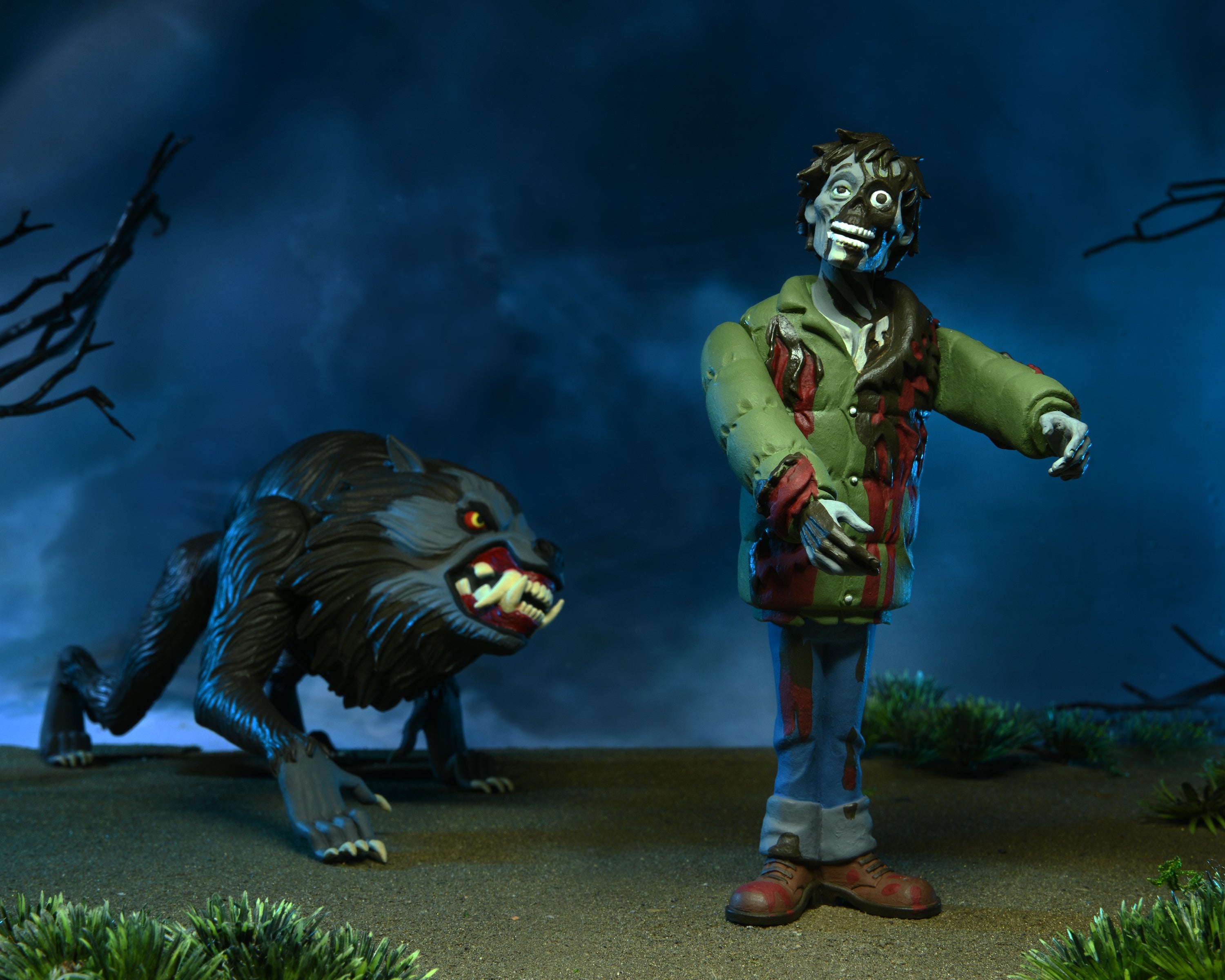 PRE-ORDER 6-inch Figure - Toony Terrors - An American Werewolf in London - Jack and Kessler Wolf