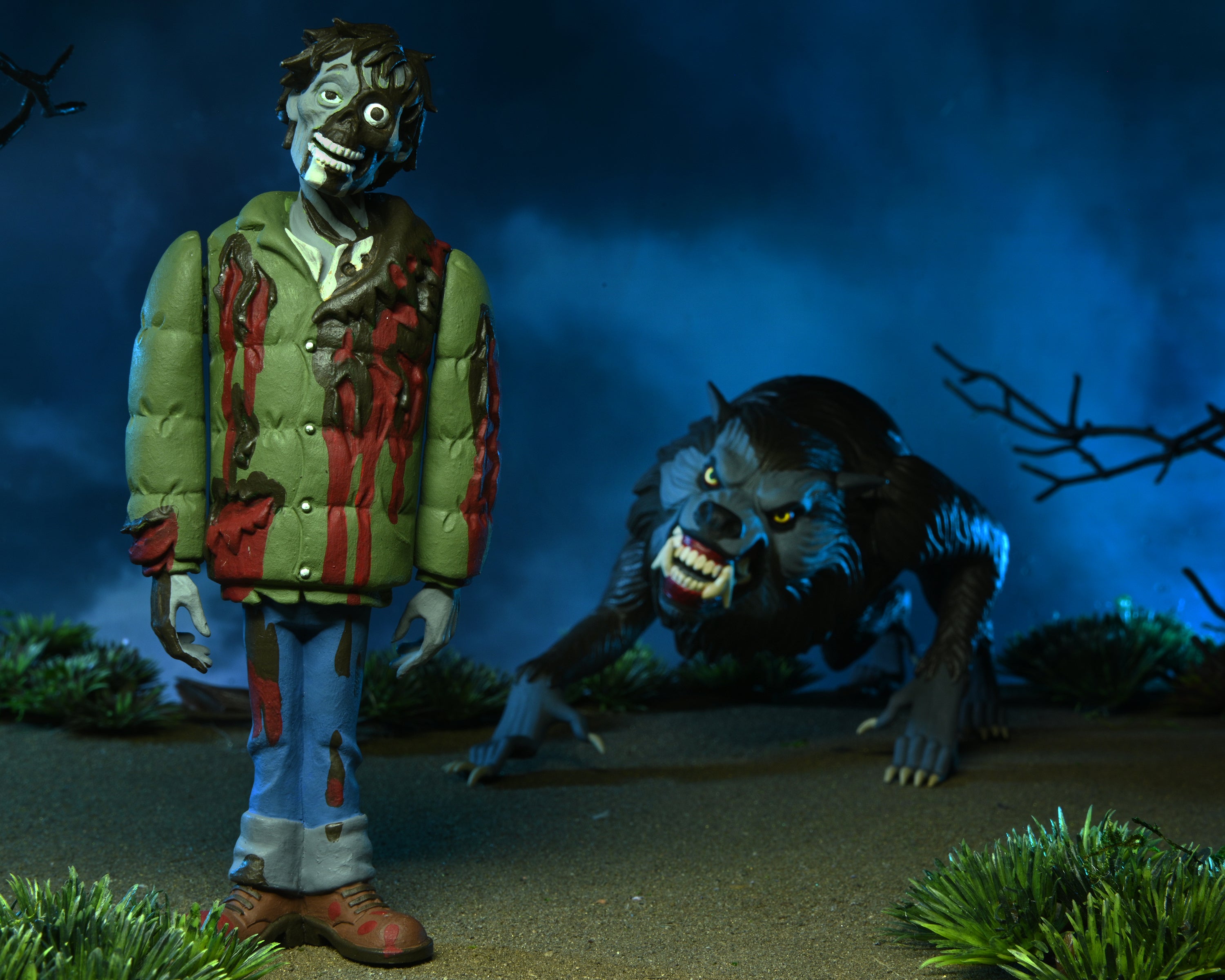 PRE-ORDER 6-inch Figure - Toony Terrors - An American Werewolf in London - Jack and Kessler Wolf