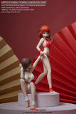 PRE-ORDER Super Flexible Female Seamless Body: Pale/Large Breast/Red Bikini 1/12