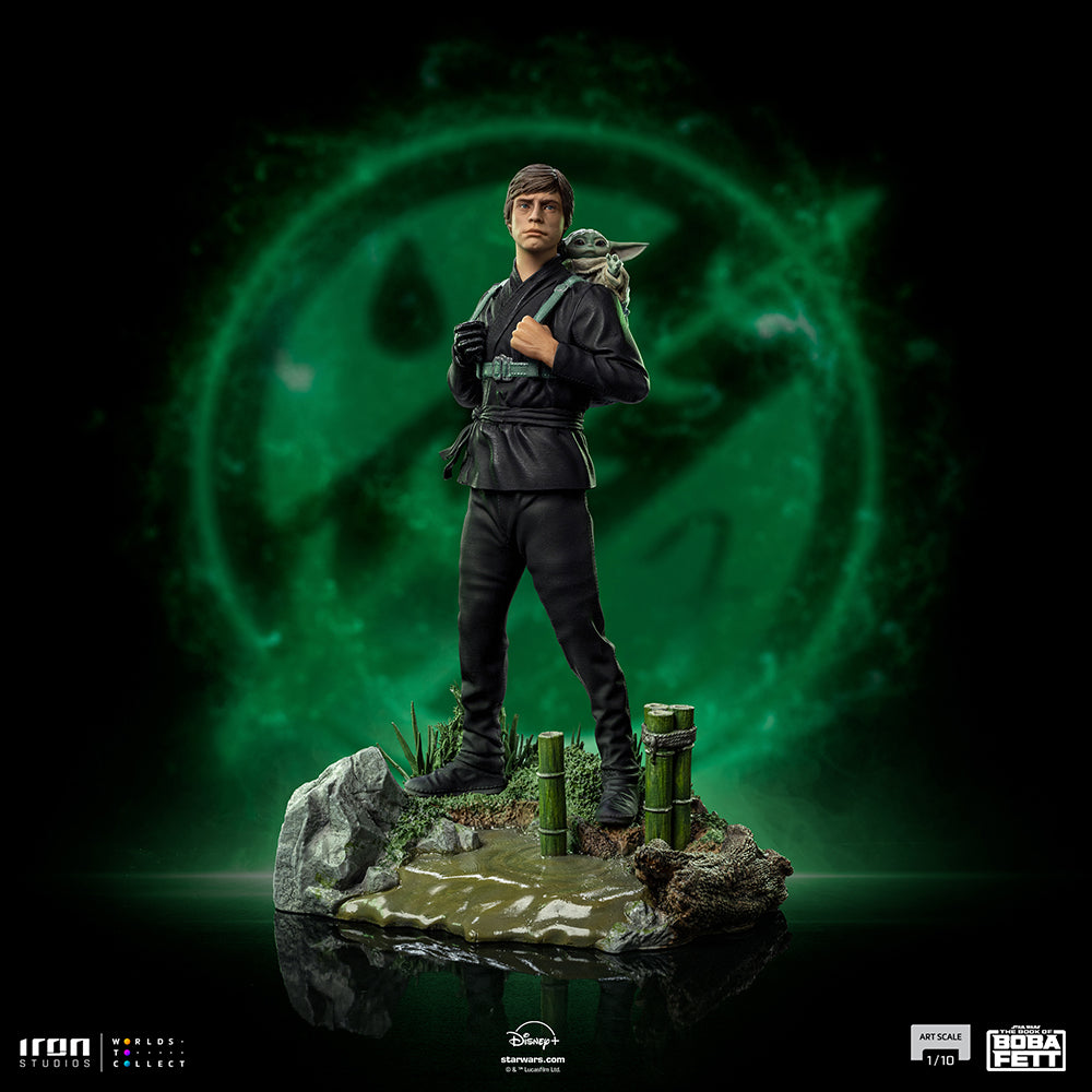 PRE-ORDER Star Wars: The Book of Boba Fett - Luke Skywalker and Grogu Training Version Art Scale 1/10